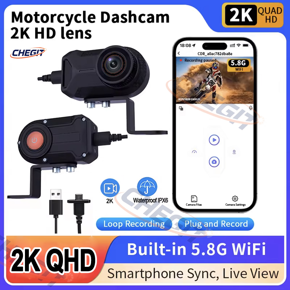 Photographic Memory - Motorcycle DVR 2K HD WiFi With