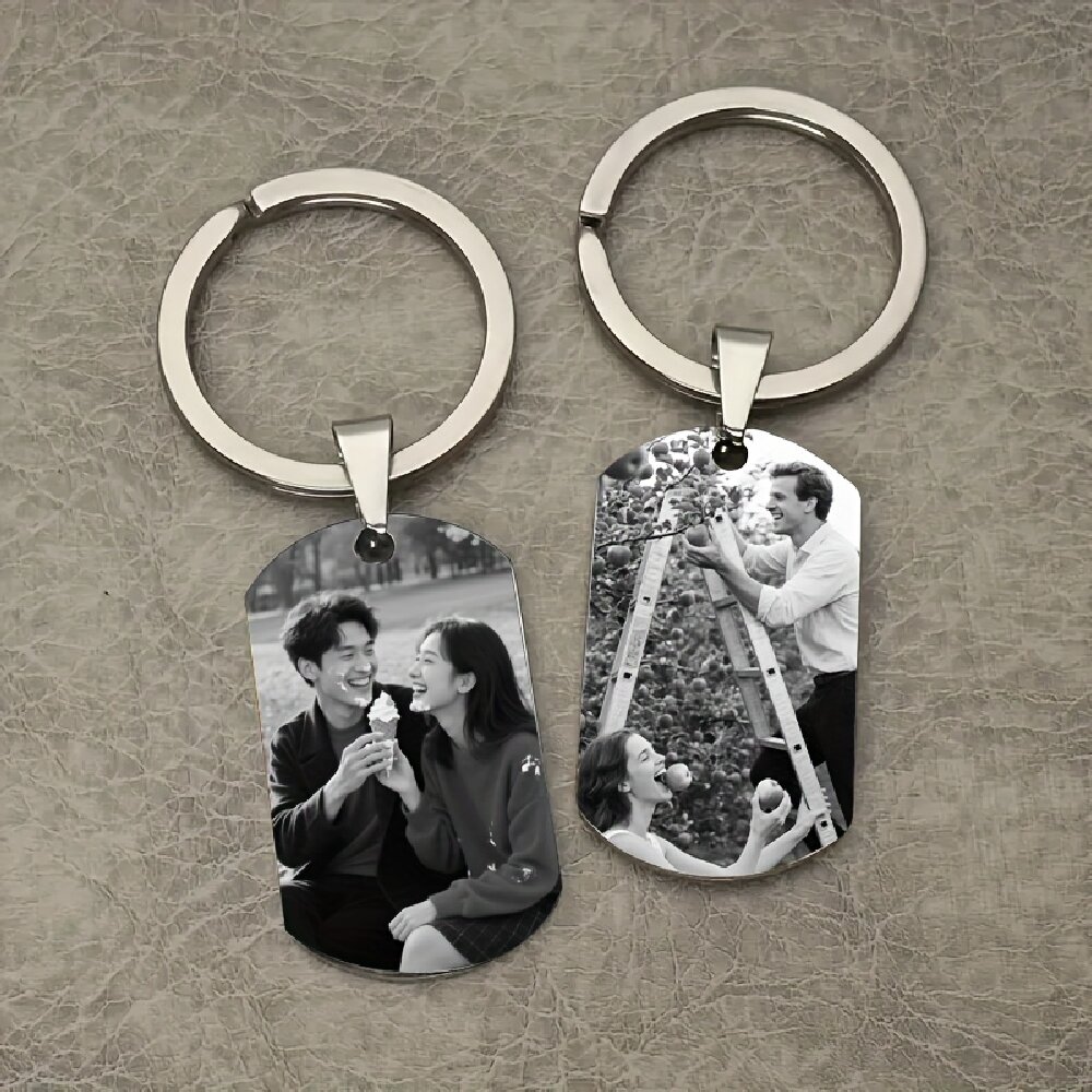 Photographic Memory - Personalized Custom Keychain Engrave Name Photo