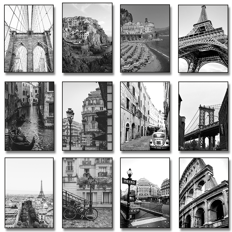 Photography Framing - (No frame)Black White City New York