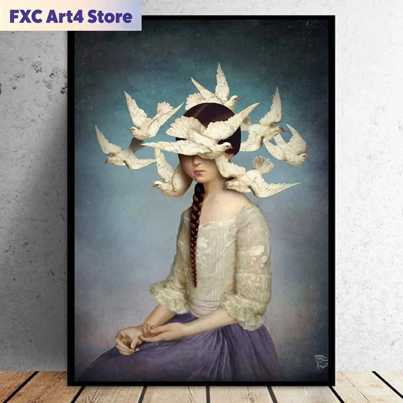 Photography Pose - Frameless Nordic Modern Contracted Figure Painting