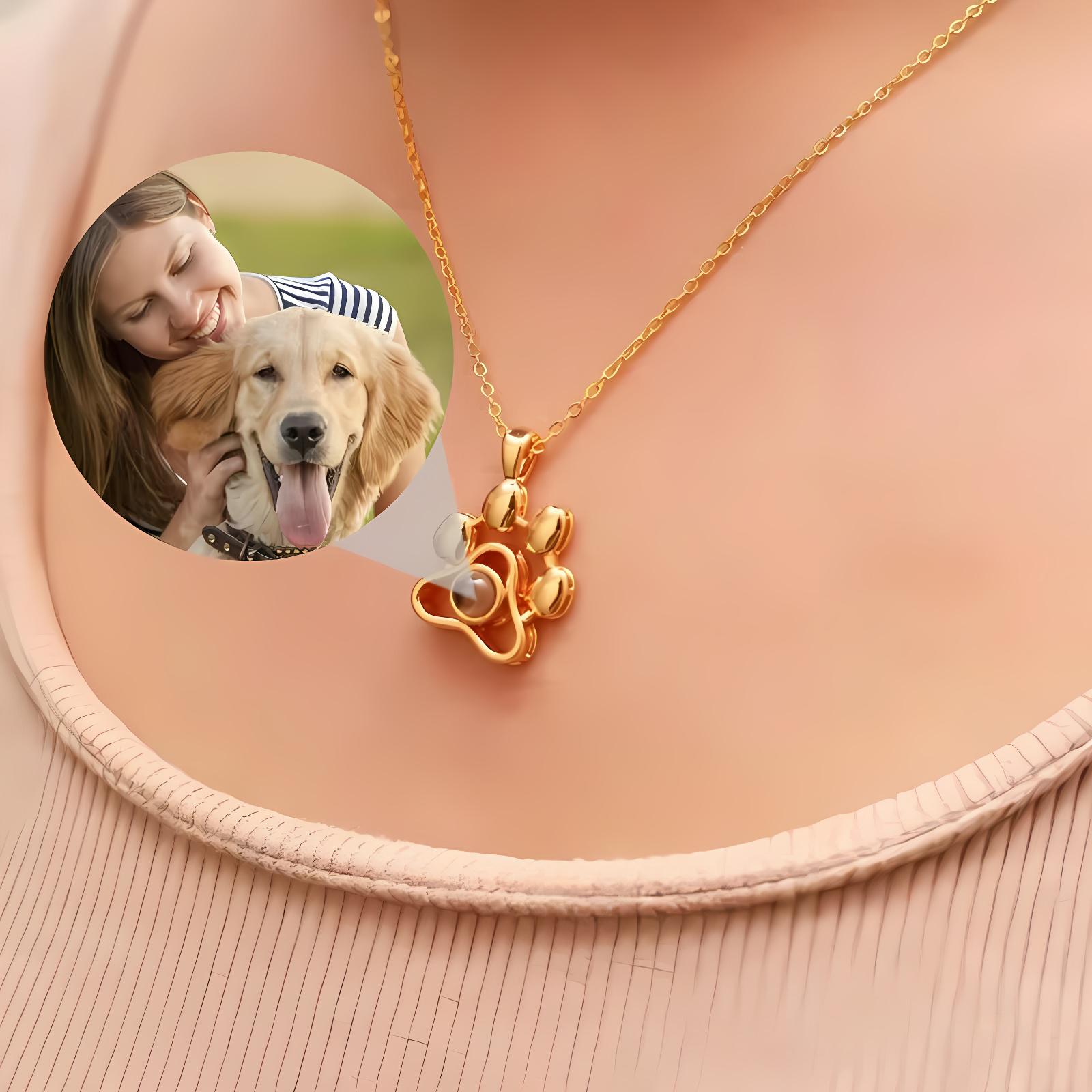 Photographic Memory - Personalized Photo Projection Necklace I Love