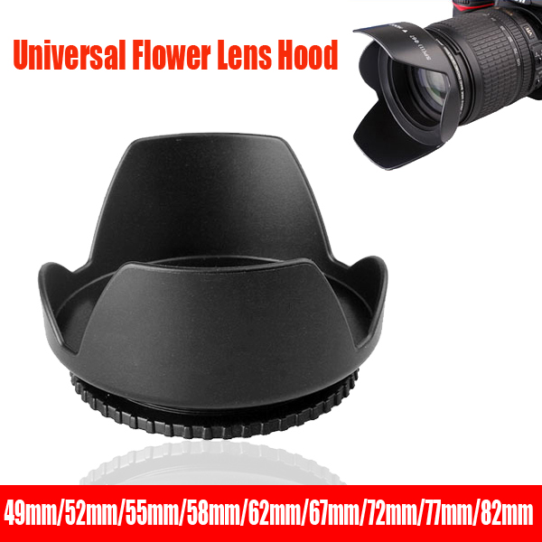Universal Lens Hood 49mm 52mm  - огляд і ціна Lens Hood Petal