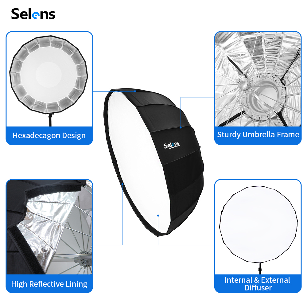 Selens 85cm Umbrella Radar Sof - огляд і ціна Beauty Dish Softbox