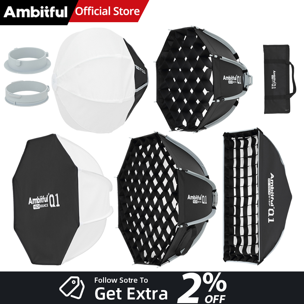 AMBITFUL Q1 Mini Bowens / GODO - огляд і ціна Beauty Dish Softbox