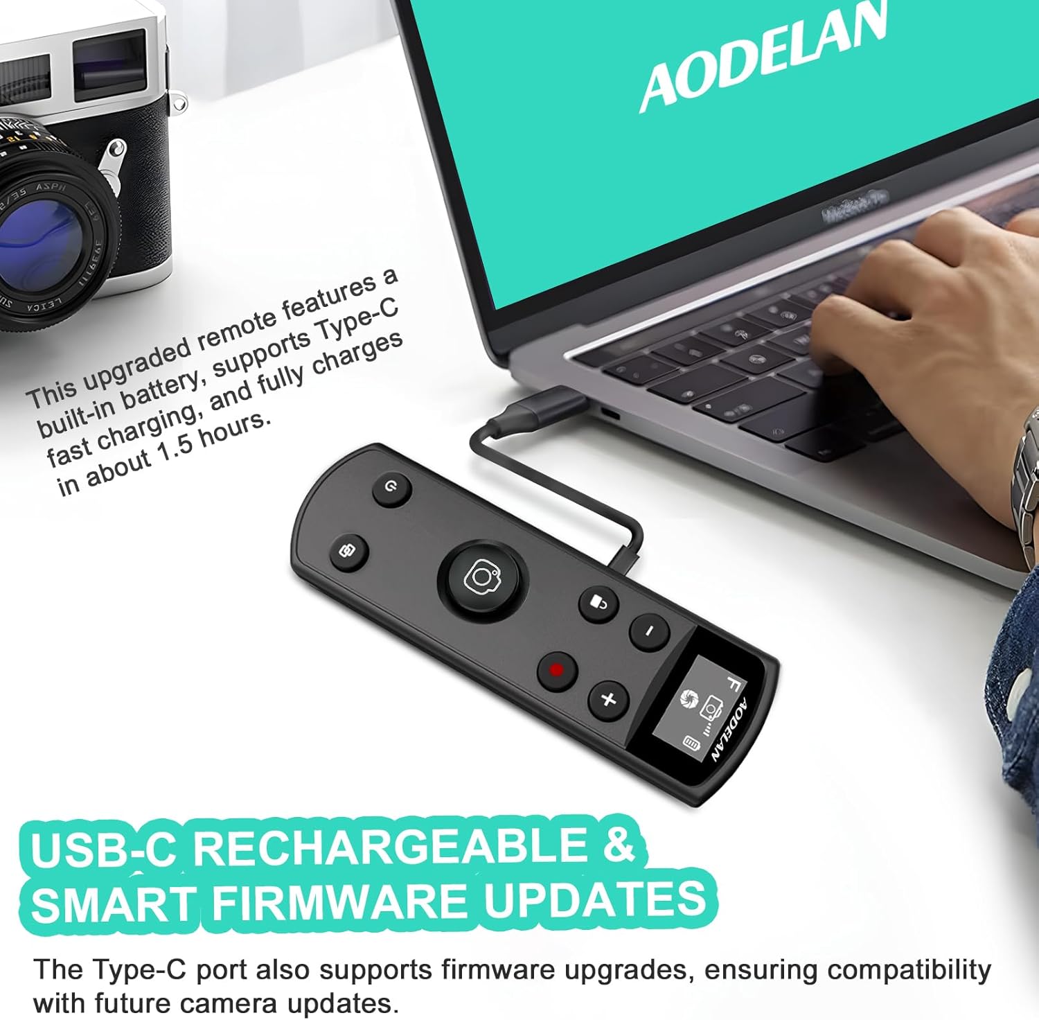 Black USB-C Rechargeable Remot - огляд і ціна Fujifilm Camera X-T5