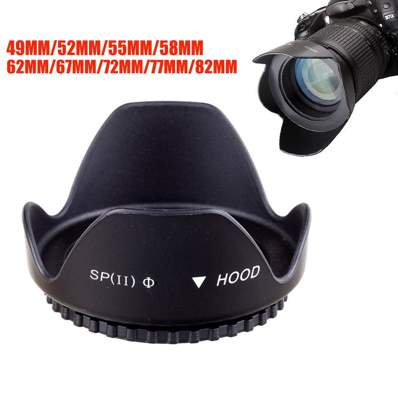 Universal Lens Hood 49mm 52mm  - огляд і ціна Lens Hood Petal