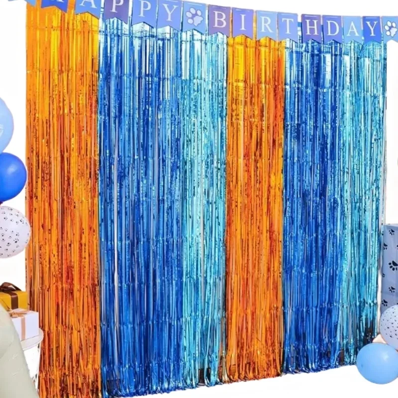 Foil Fringe Curtains Birthday  - огляд і ціна Photography Website