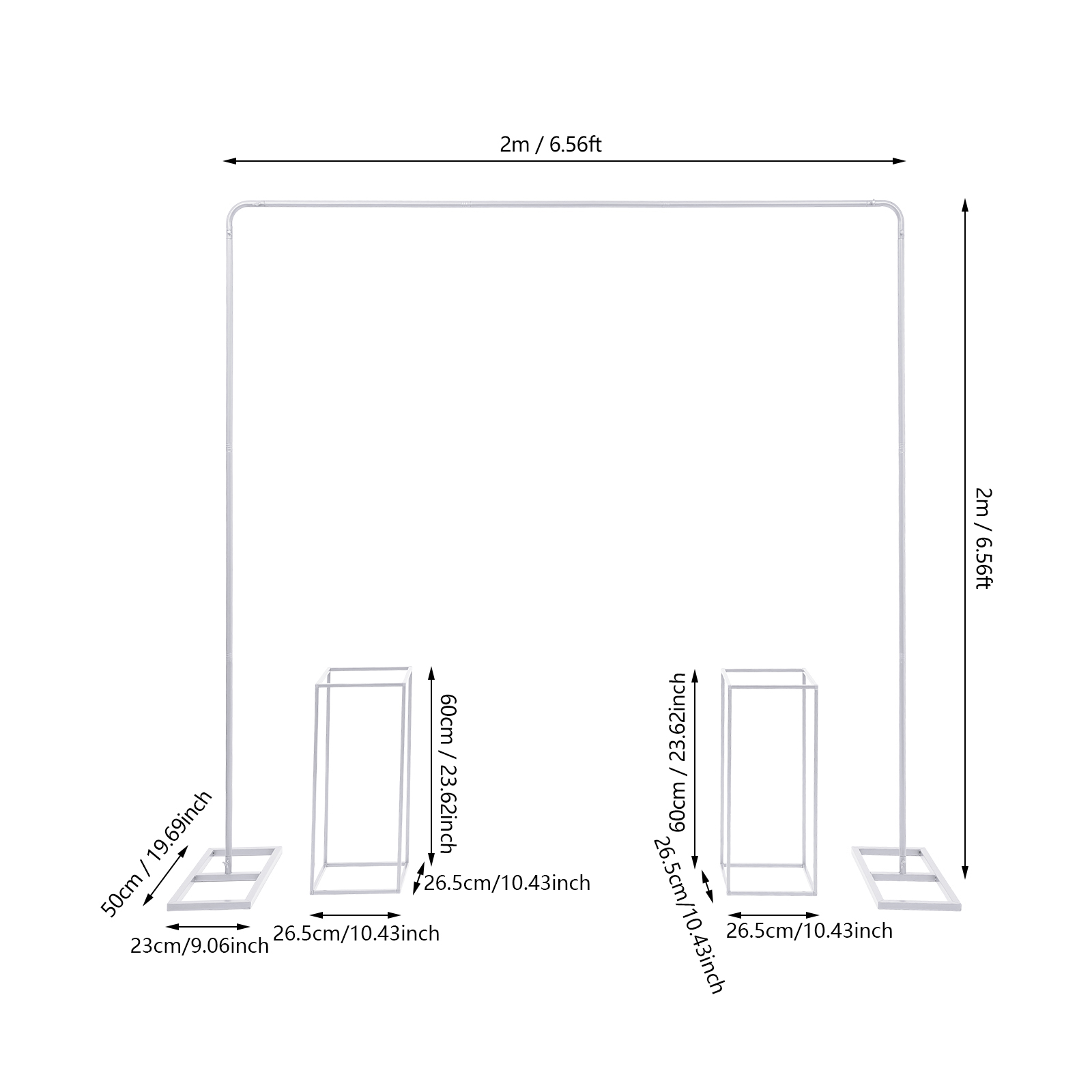 Wedding Backdrop Stand 3Pcs Wh - огляд і ціна Photography Website