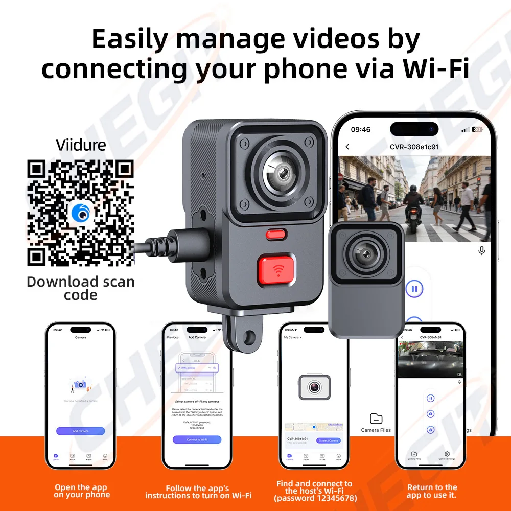 2 Camera Motorcycle DVR 2K HD  - огляд і ціна Photographic Memory