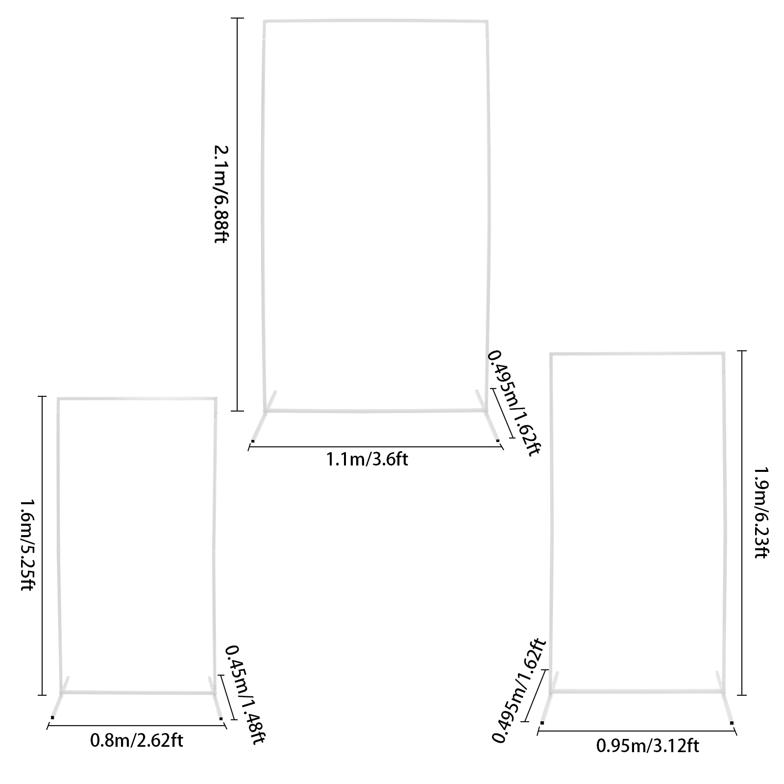 Rectangular Metal Backdrop Sta - огляд і ціна Photography Website