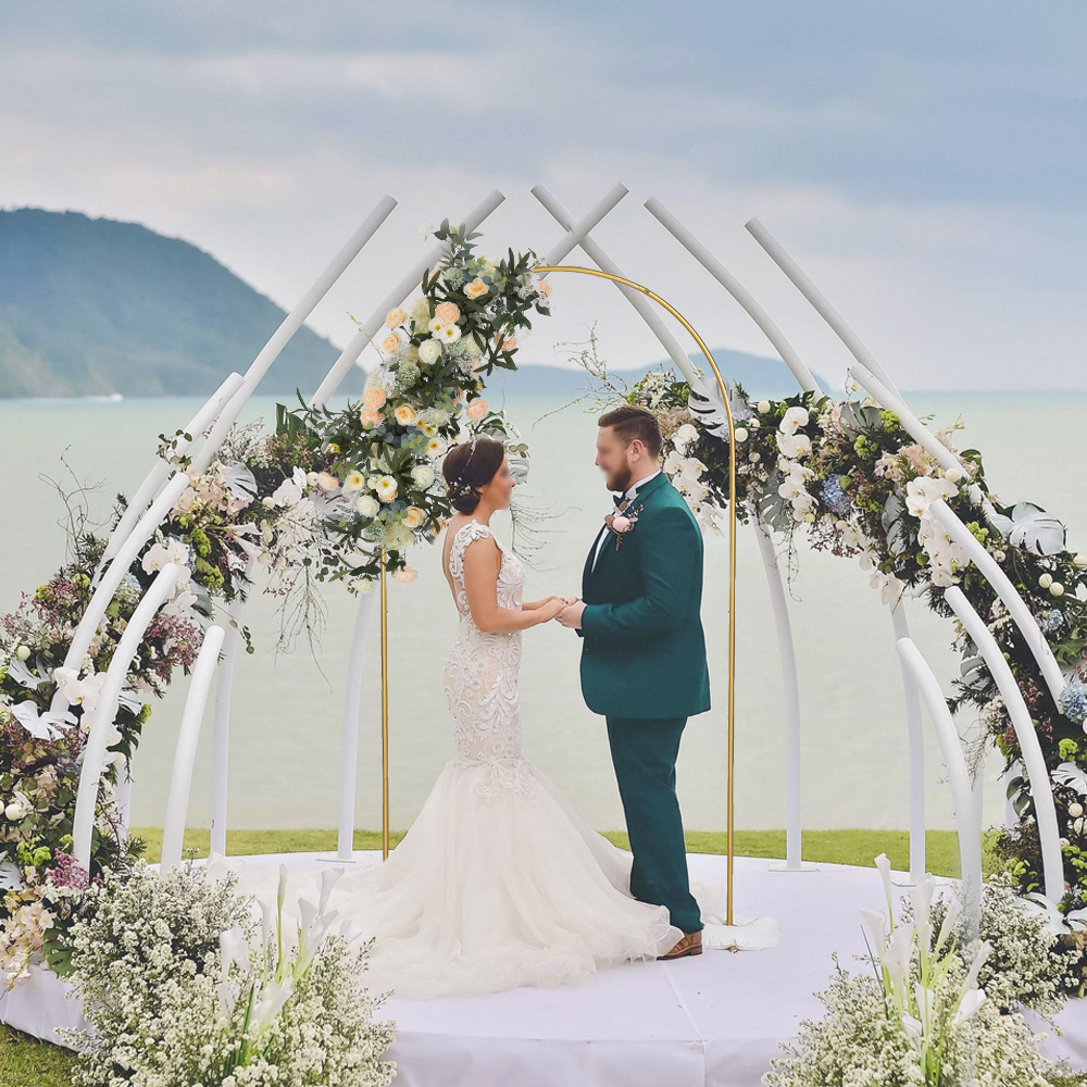 7.2FT Gold Metal Arch Backdrop - огляд і ціна Photography Website