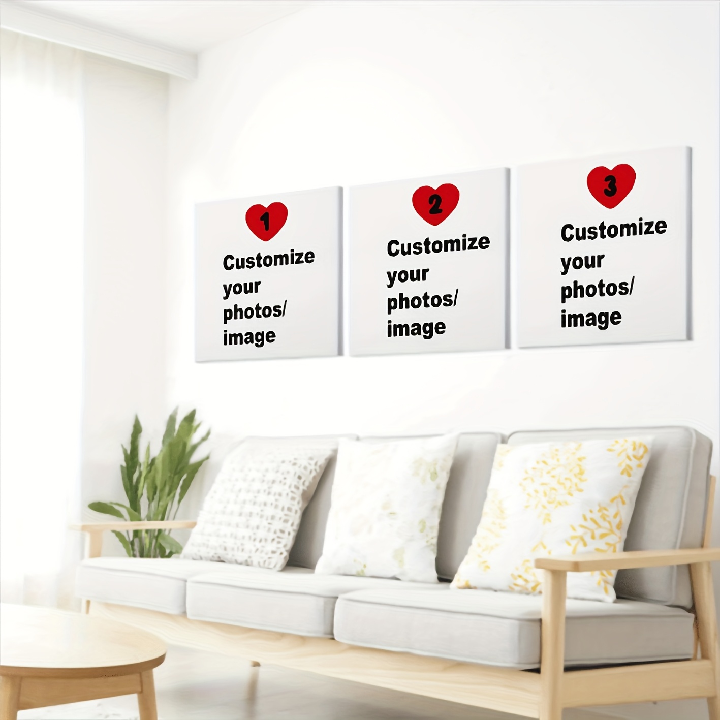 3pcs/set Custom Square Canvas  - огляд і ціна Photography Image